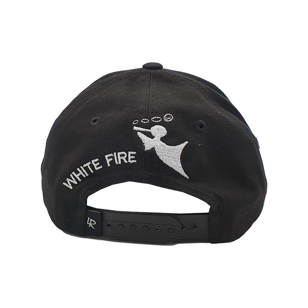 Lauren Rose - 4:20 Digital White Fire Snapback Cap