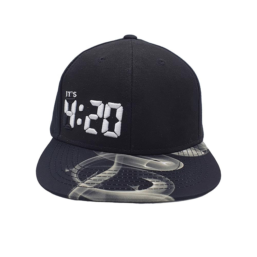 Lauren Rose - 4:20 Digital White Fire Snapback Cap