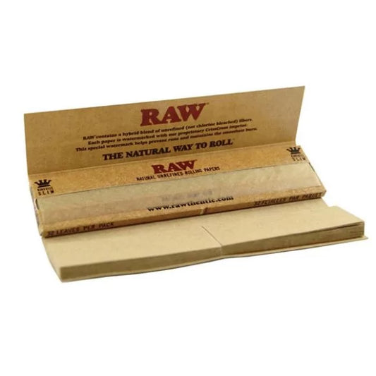 Raw Connoisseur KS Slim Rolling Papers + Tips