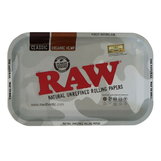 Raw Rolling Tray Arctic Camouflage - Small 17.5cm x 27.5cm