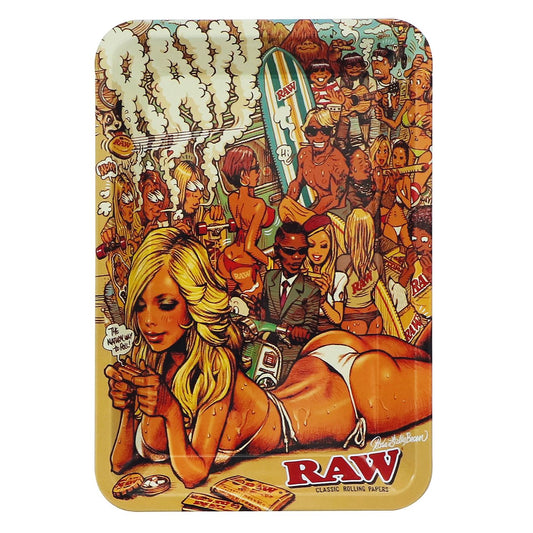 Raw Rolling Tray RAW x RJB Summer Beach - Mini 18cm x 12.5cm
