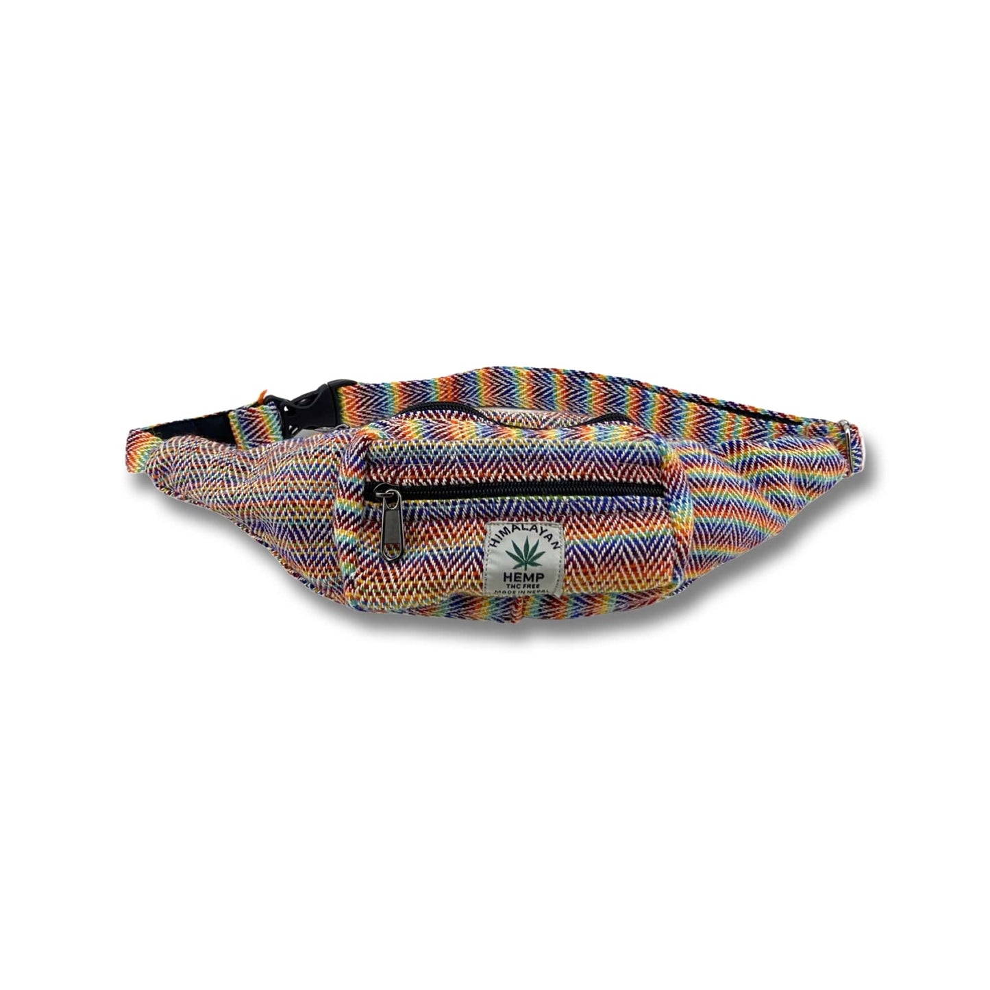 Handmade Himalayan Hemp Money Belt - Rainbow