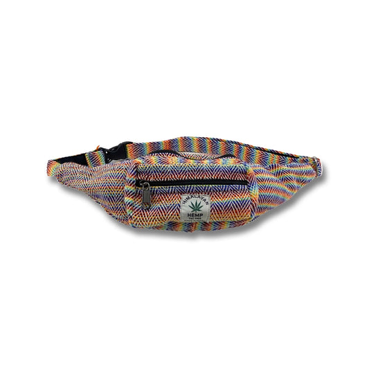 Handmade Himalayan Hemp Money Belt - Rainbow