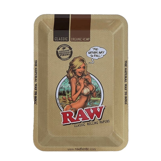 Raw Rolling Tray Girl - Mini 18cm x 12.5cm