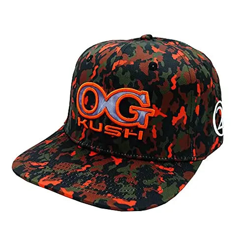 O.G Kush 420 CAMO Snapback Hat | Lauren Rose Tree Of Life Growshop - Gozo