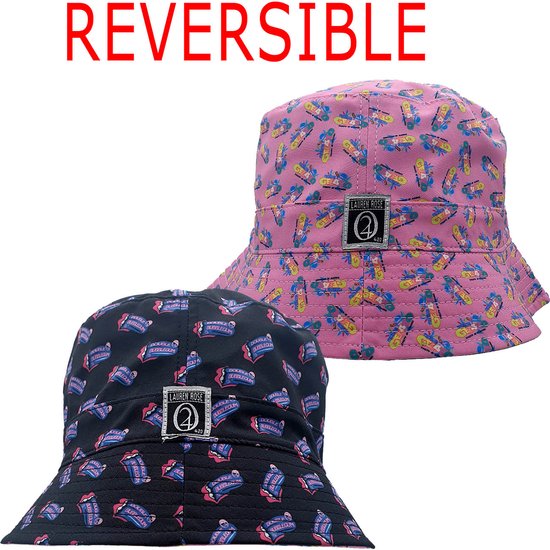 Lauren Rose - Reversible Bucket Hat - Tasty Gelato/Double Bubble Gum