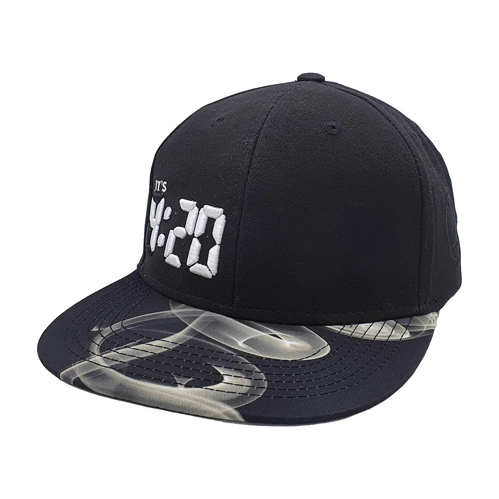 Lauren Rose - 4:20 Digital White Fire Snapback Cap