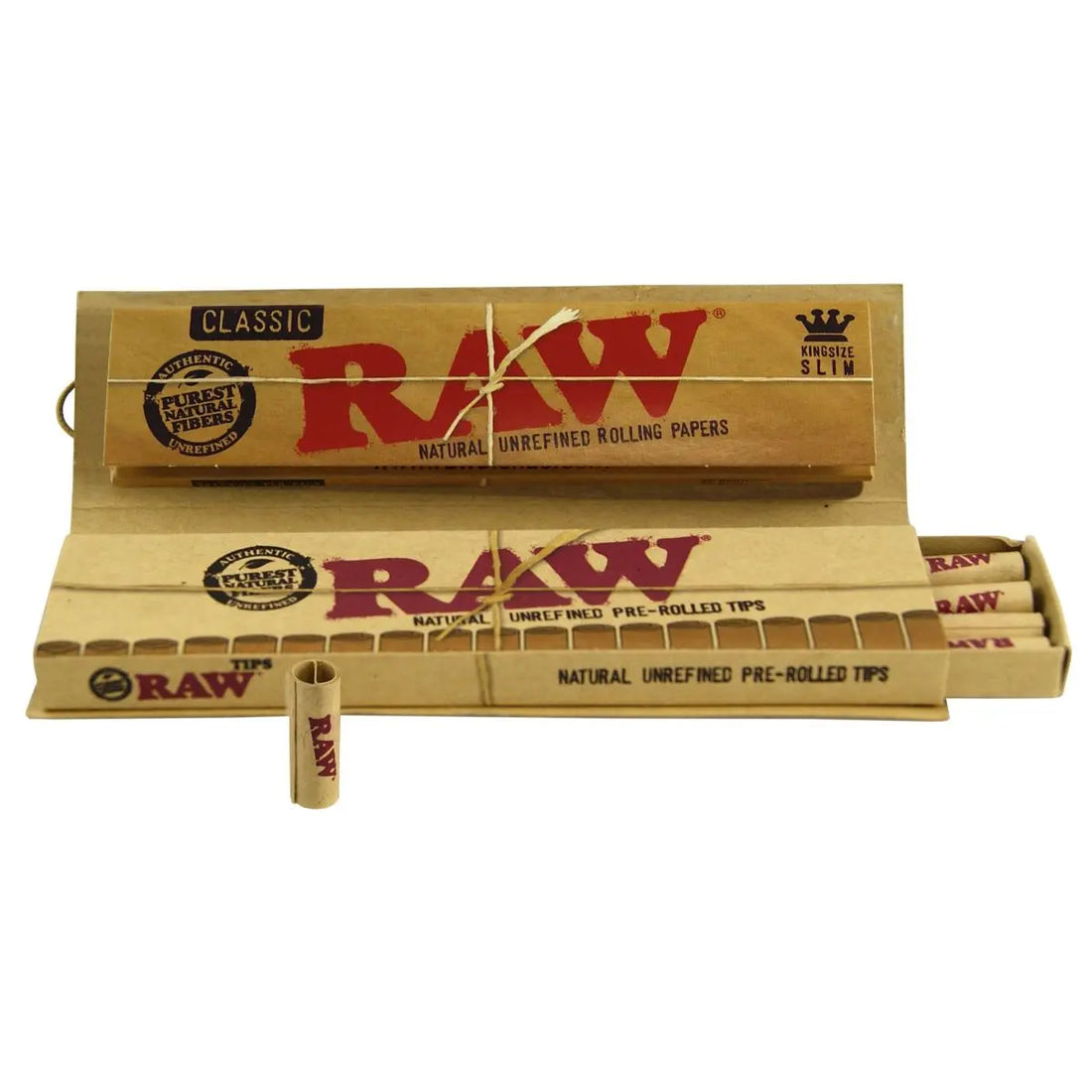 Raw Connoisseur KS Slim Rolling Papers + Pre-rolled Tips – Tree Of Life ...